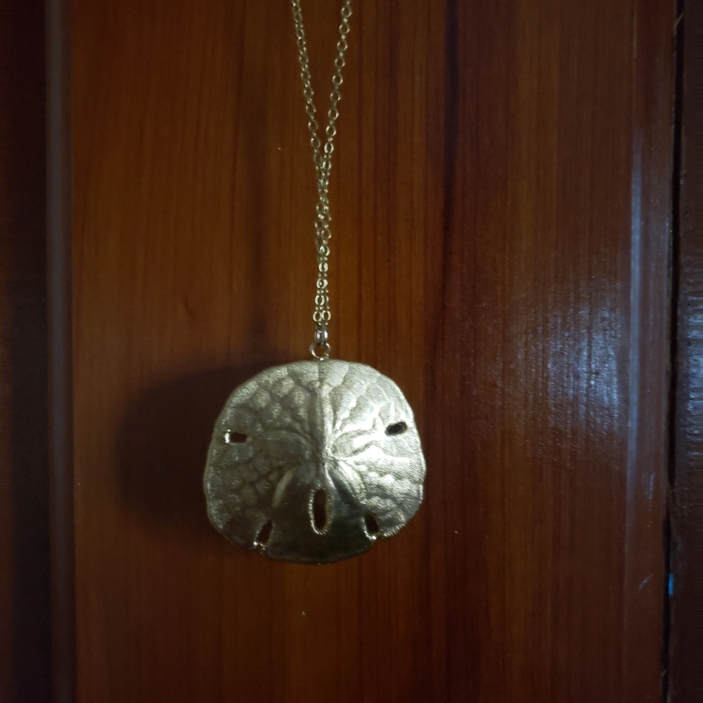 Sand Dollar Goldtone Necklace